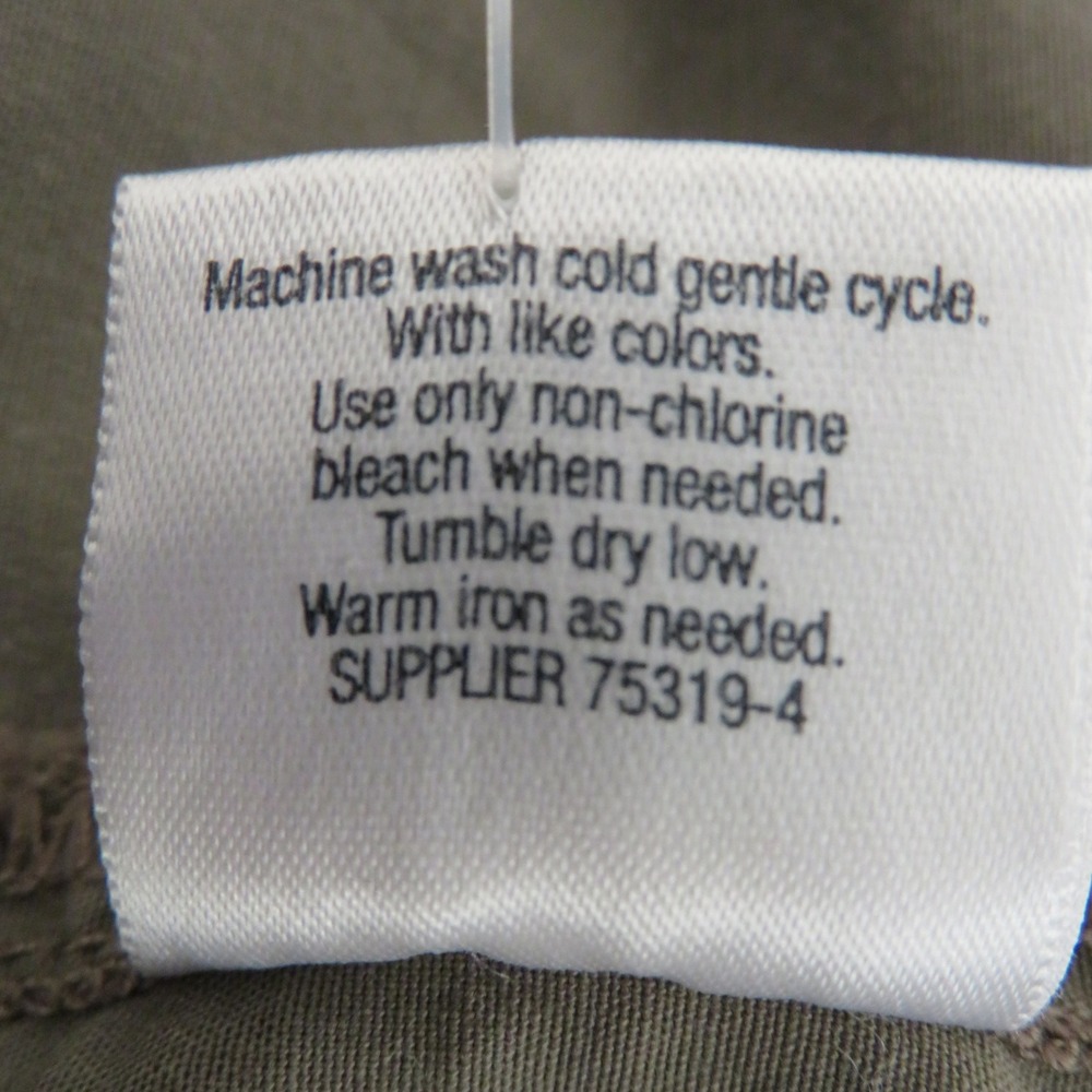 22W St. John's Bay Plus Cargo Capri Shorts Taupe Brown Stretch Cotton - Picture 7 of 8